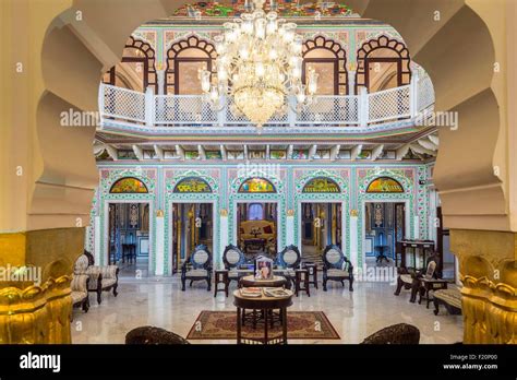 India, Rajasthan state, Shahpura, the luxury hotel Shahpura Haveli ...