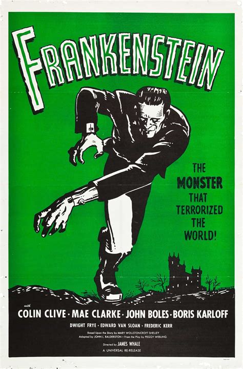 Frankenstein Vintage Horror Movie Posters