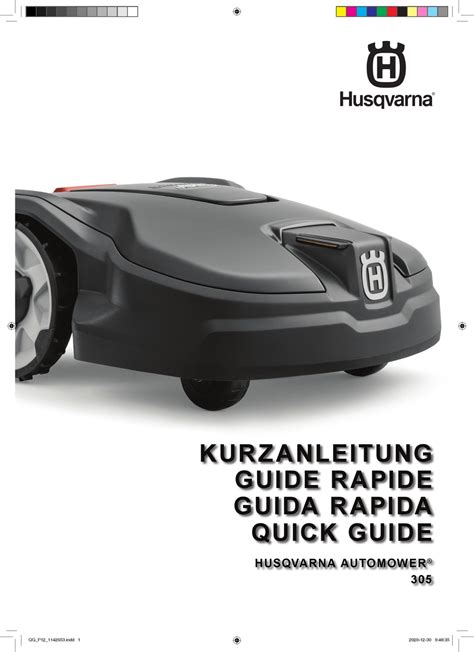 HUSQVARNA 967974040 QUICK MANUAL Pdf Download | ManualsLib