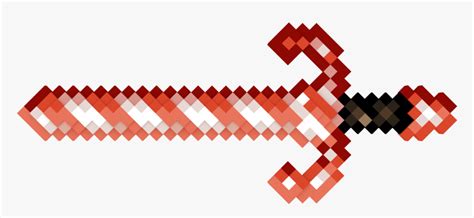 Minecraft Red Sword Png, Transparent Png - kindpng