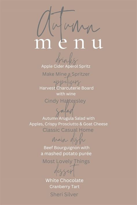 Special Fall Dinner Party Menu Your Guests Will Love | Classic Casual Home