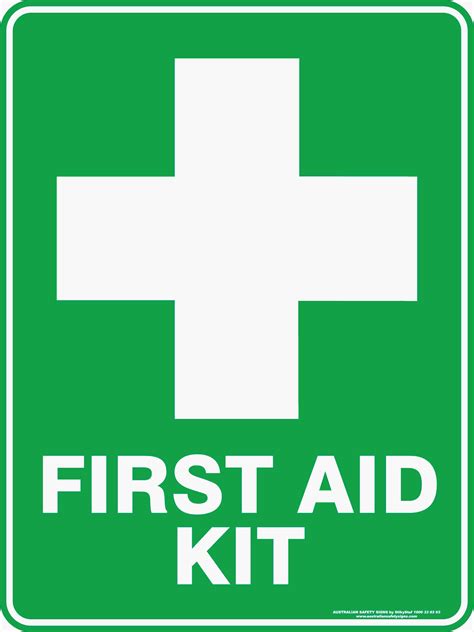 FIRST AID KIT WITH CROSS | Discount Safety Signs New Zealand