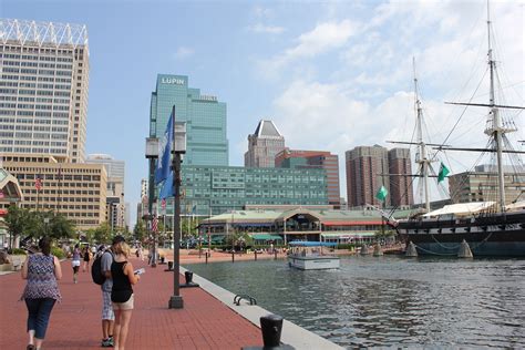 Free photo: Baltimore Inner Harbor - Baltimore, Boats, Building - Free ...