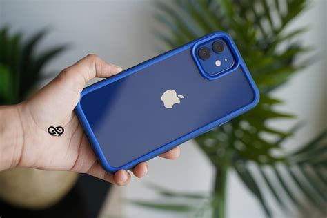 Drop Protection Blue Minimal Case for iPhone 12 Mini - Starelabs India