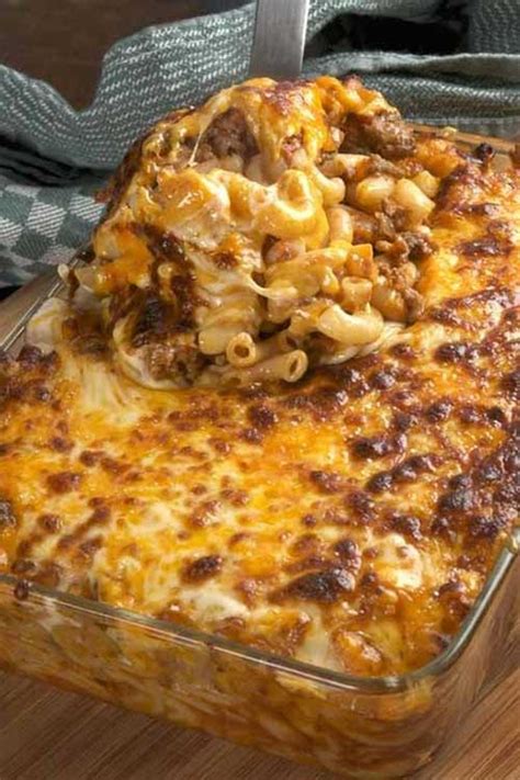 Cheesy Hamburger Casserole Recipe