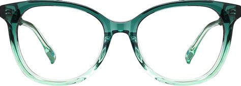 Green Cat-Eye Glasses #4464424 | Zenni Optical Canada