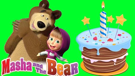 Masha And The Bear Birthday Poster