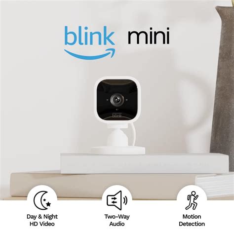 Blink Mini – Compact indoor plug-in smart security camera, 1080p HD ...