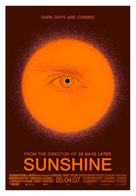 My version of the poster for SUNSHINE(2007) #FanMade : r/ChrisEvans