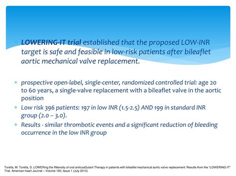 PPT - Mechanical heart valves and Anticoagulation PowerPoint ...