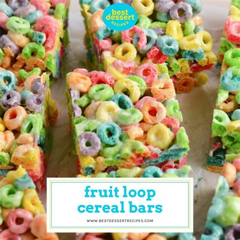 Froot Loops Cereal And Milk Bars Recipe | Besto Blog