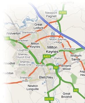 Milton Keynes Map