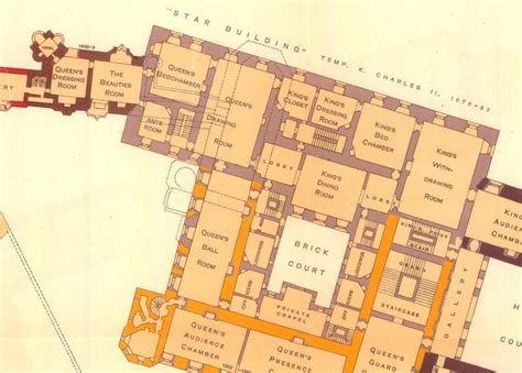 Western end of the state apartments at Windsor. | Castle floor plan ...