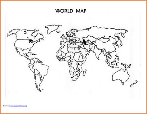 World Map Template Printable Blank Countries 294994 With | World map ...