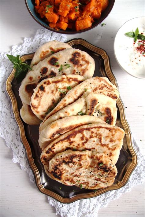 Soft Afghan Naan Bread with Yogurt and Nigella Seeds