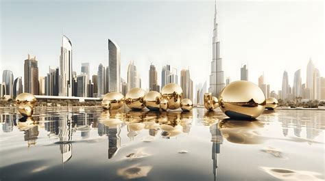 Premium Photo | Futuristic dubai city background architecture