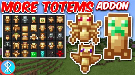 MORE TOTEMS Addon (Bedrock/MCPE/Xbox Minecraft) - YouTube