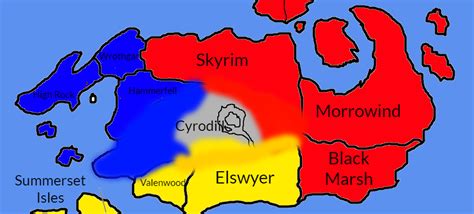 Map of Tamriel(Alliance War) by Aeowyyn on DeviantArt