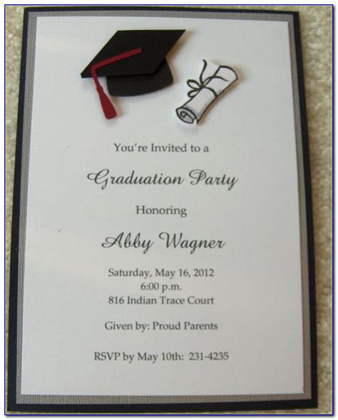 Graduation Ceremony Invitation Card Design | prosecution2012