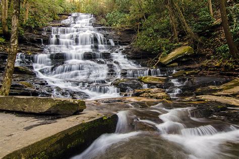 Blue Ridge Mountains Ga Minnehaha Falls Photograph by Robert Stephens