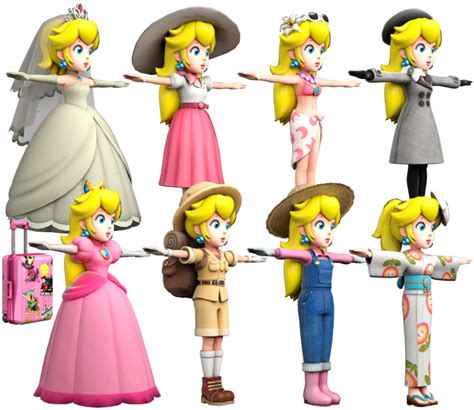 Toy Peach Doll Princess Mario Super Odyssey Transparent HQ PNG Download ...