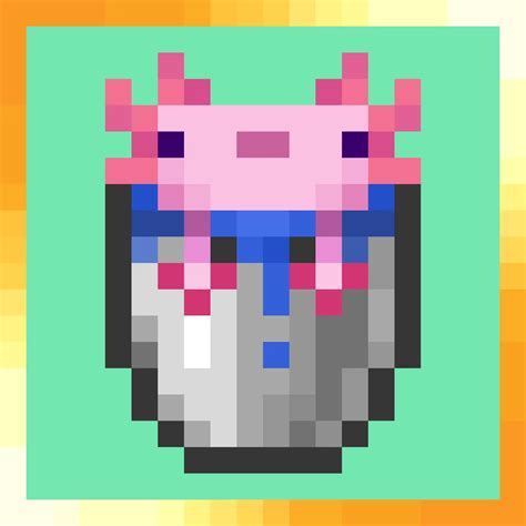 Animated axolotl bucket (1.17.x) Minecraft Texture Pack