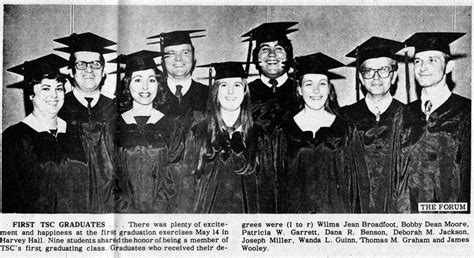 UT Tyler's first commencement ceremony held in 1974. www.uttyler.edu ...