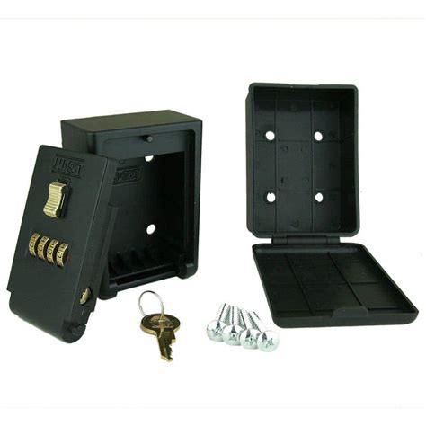 NUSET 4-Number Combination Lockbox Wall Mount Key Storage Lock Box-2050 ...