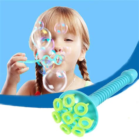 New Summer Funny Magic Bubble Blower Horn Music Bubble Maker Kids ...