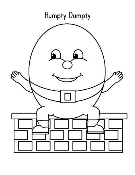 Humpty Dumpty Coloring Page at GetDrawings | Free download