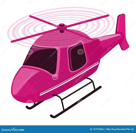 Isolated Helicopter in Pink Color Stock Vector - Illustration of vector ...