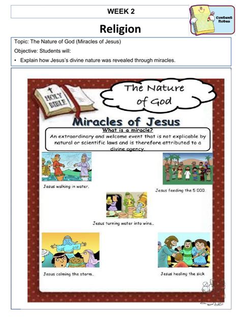 Printable Worksheets Miracles Jesus | Peggy Worksheets