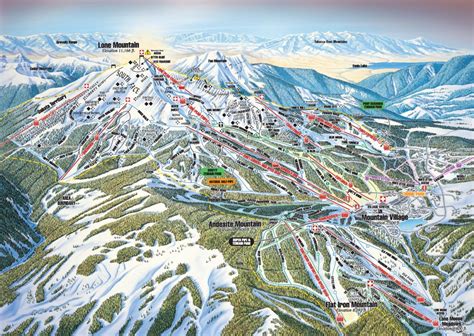 Big Sky Resort Trail Map