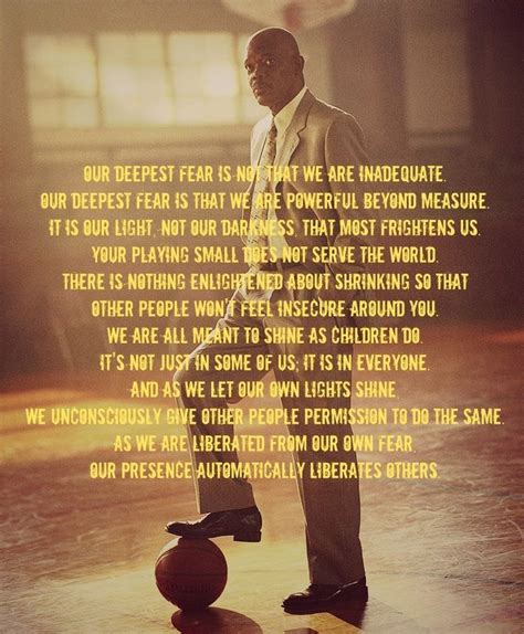 Alesha Drew | Fear quotes, Coach carter quotes, Our deepest fear quote