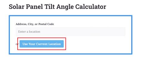 Solar Panel Tilt Angle Calculator - Footprint Hero