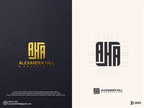 AHA monogram logo by dycal_arts on Dribbble