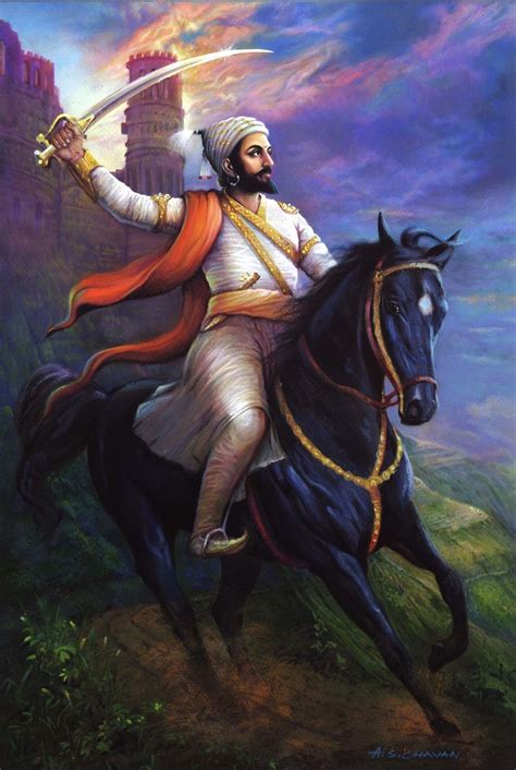 Download Shivaji Maharaj On Horse On Itl.cat