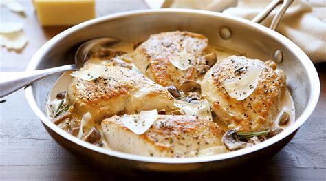 Asiago Cheese Chicken and Mushroom Skillet Recipe | Wisconsin Cheese