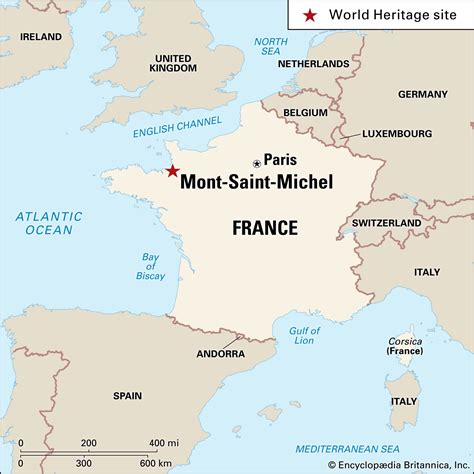 Mont St Michel France Map | map of interstate