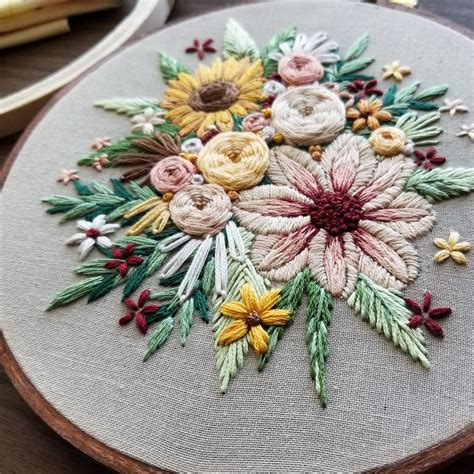 Floral Harvest Embroidery Pattern (PDF) – Jessica Long Embroidery