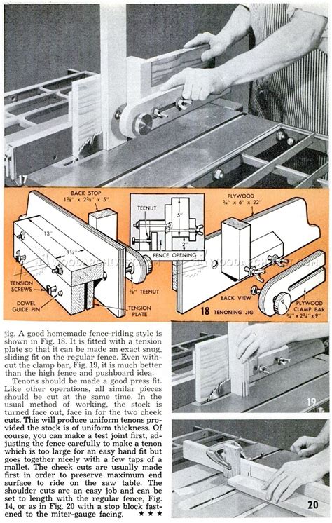 Table Saw Tenon Jig • WoodArchivist