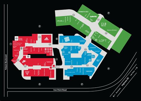 Livermore outlet map - San Francisco premium outlets map (California - USA)