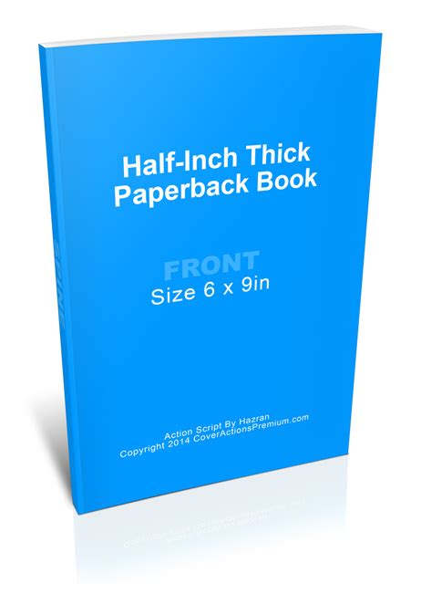 6x9 Paperback Book Mock Up | Cover Actions Premium | Mockup PSD Template