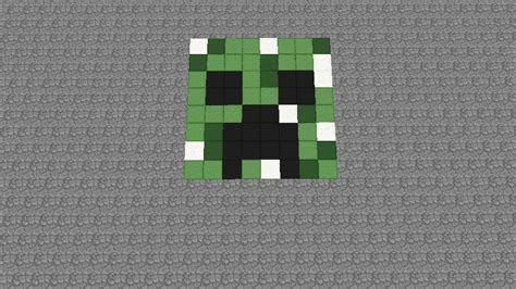 Creeper Pixel Art Minecraft Map