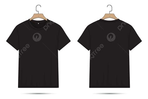 Black T Shirt Mockup Front And Back View, T Shirt Mockup, Front And ...