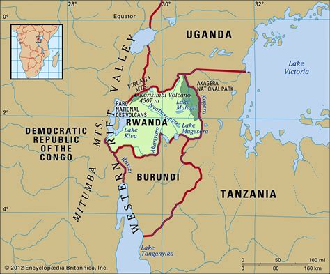 Mitumba Mountains Africa Map