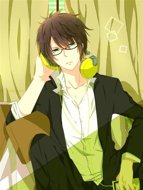 Handsome Anime Boy With Glasses And Black Hair - Anime Wallpaper HD