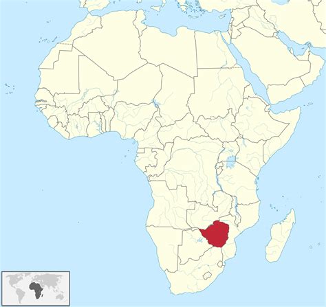 Zimbabwe_in_Africa... Rhodesia | Africa map, Africa outline, Africa