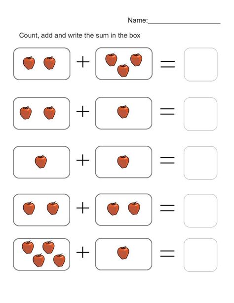 Math For 4 Year Olds Worksheets