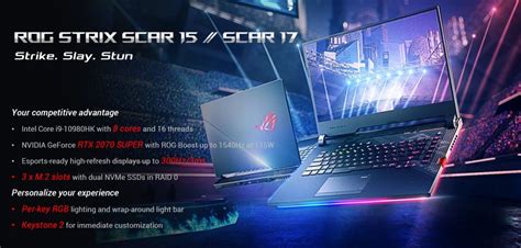 ASUS ROG STRIX SCAR 15 (G532) vs ASUS ROG G531 (SCAR III / Hero III ...